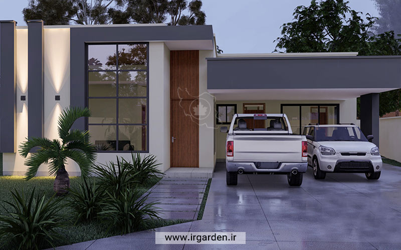 ویلای یک طبقه مدرن