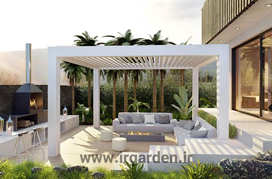 طراحی فضای سبز 3 طراحی فضای سبز با آلاچیق